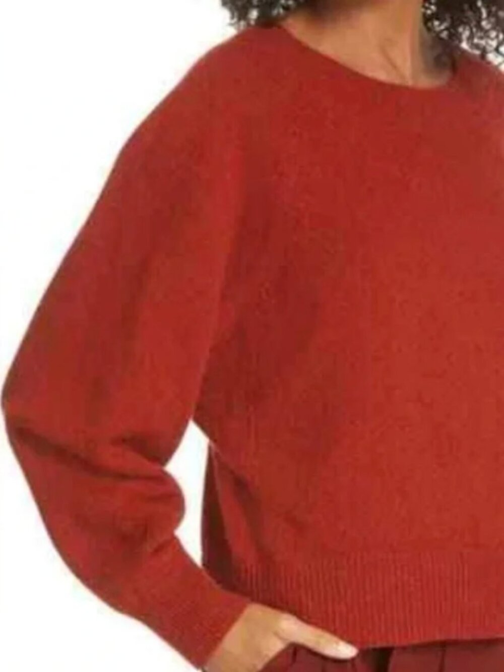 VINCE Cashmere & Wool Sweater Rust Small Long Sleeve Knit